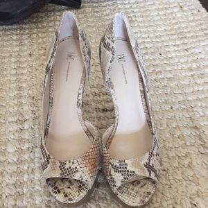 Snakeskin heels